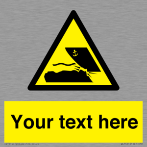 Custom Warning submerged objects in watercraft areas